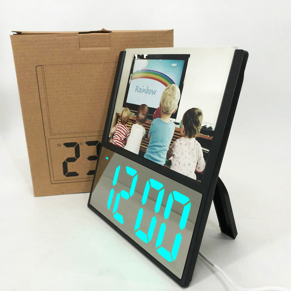 Красивий настільний годинник DS-6608, Практичний настільний годинник з підсвічуванням KS-42 Львів - фото 2