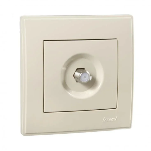 LESYA крем Розетка внутрішня F-роз'єм супутникова Лезард Житомир - фото 1