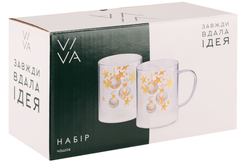 Набор чашек Viva NY Balls, 2X400 мл (7109512) Киев - изображение 3