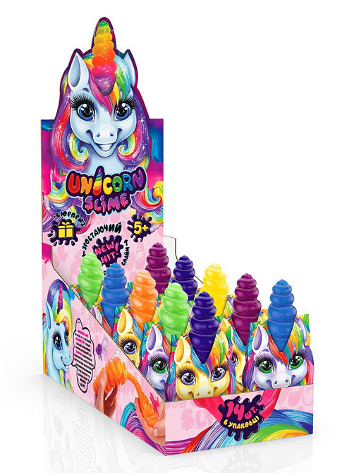 В'язка маса "Unicorn Slime" густий лизун укр (14), шт Київ - фото 1