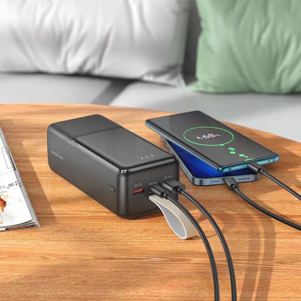 Зовнішній акумулятор BOROFONE BJ33C Creed PD30W power bank(40000mAh) Black Киев - изображение 4