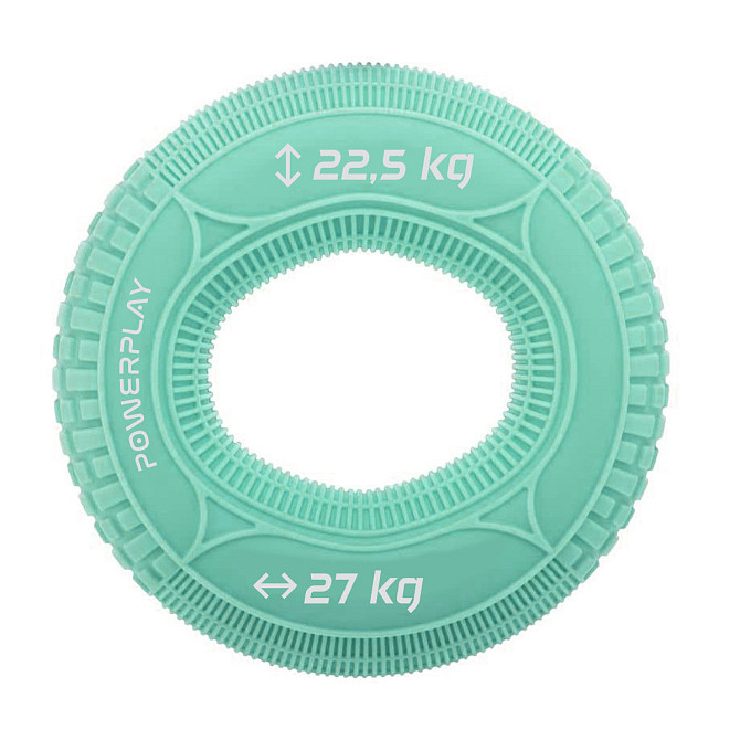 Еспандер кистьовий силіконовий PowerPlay PP-4330 Hand Grip Loops Medium 22.5-27 кг. М'ятний Кам'янське - фото 1