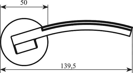 Ручка Colombo Trama LC71 RSB  хром/мат хром ф/з Киев