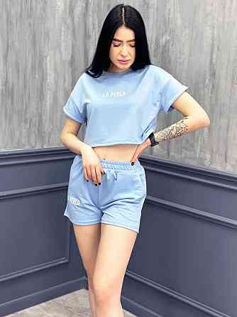 Костюм спортивний з шортами "La perla" оптом | Розпродаж моделі Київ