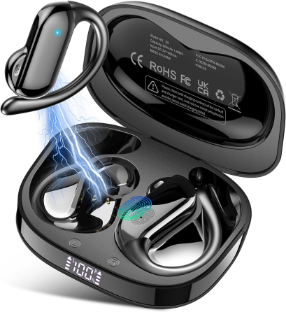 Беспроводные наушники Dusonlap E6 Bluetooth 5.4, открытые, Hi-Fi стерео, ENC, 32 ч, IPX7, для спорта и бега Киев