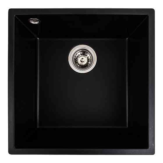 VALESO Гранітна мийка для кухні VALESO 4040 RUBA матовий чорний Киев