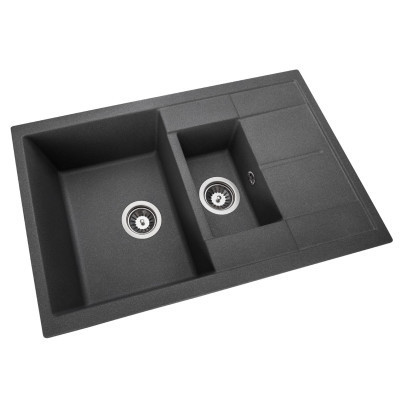 Мийка кухонна GRANADO LEON grafito (gr1009) Вінниця - фото 4