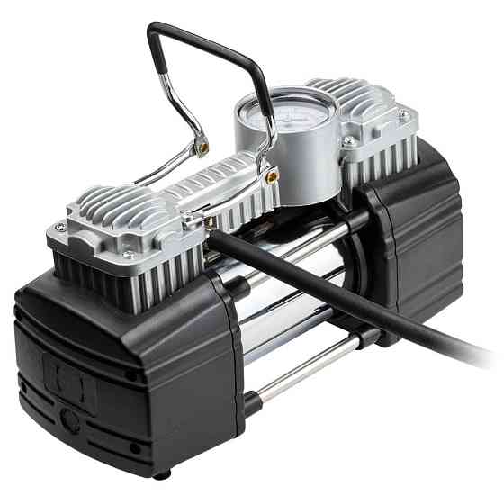 Компрессор автомобильный 12В 300Вт 25А 60л/мин 10бар сумка переходник на клеммы SIGMA (6170281) Киев