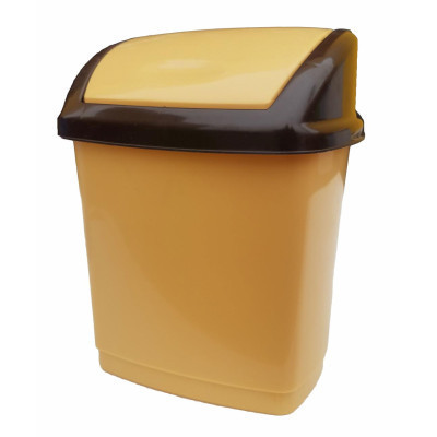 Контейнер для мусора Горизонт Домик Бежевый 16 л (гор-02037/беж) Винница - изображение 1