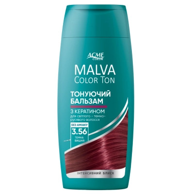 Відтінковий бальзам Acme Color Malva Color Ton 3.56 - Темна вишня 180 мл (4823115503329) Вінниця - фото 1