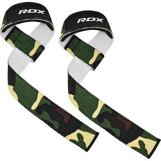 Лямки для тяги RDX W1 Gym Single Strap Camo Green Plus Каменское