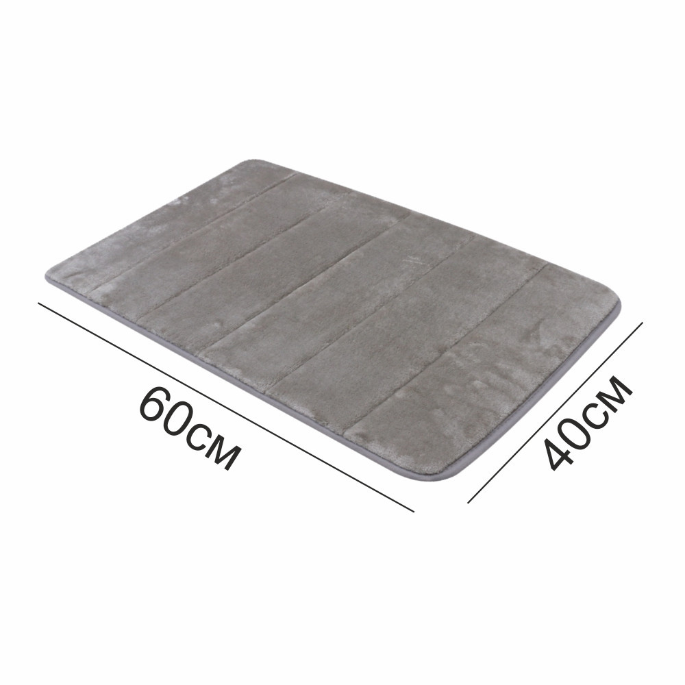 Сучасний килимок для ванної Aquarius з ефектом пам'яті М'який Антиковзкий 40 х 60 см Темно-Бежовий Буча - фото 2