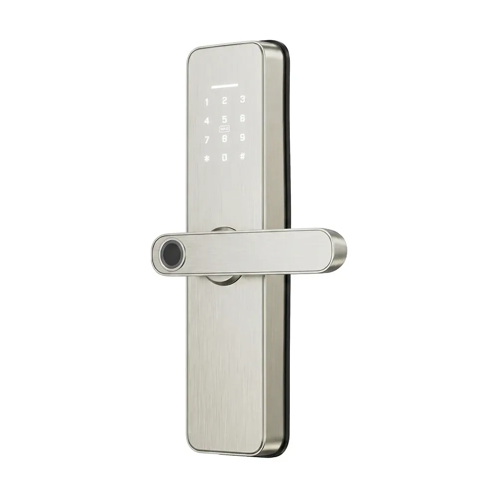 Замок біометричний автономний Trinix TRL-5405BTF Silver L/R з Bluetooth, зчитувачем відбитків пальців і карт Mifare (65-00088) Київ - фото 19