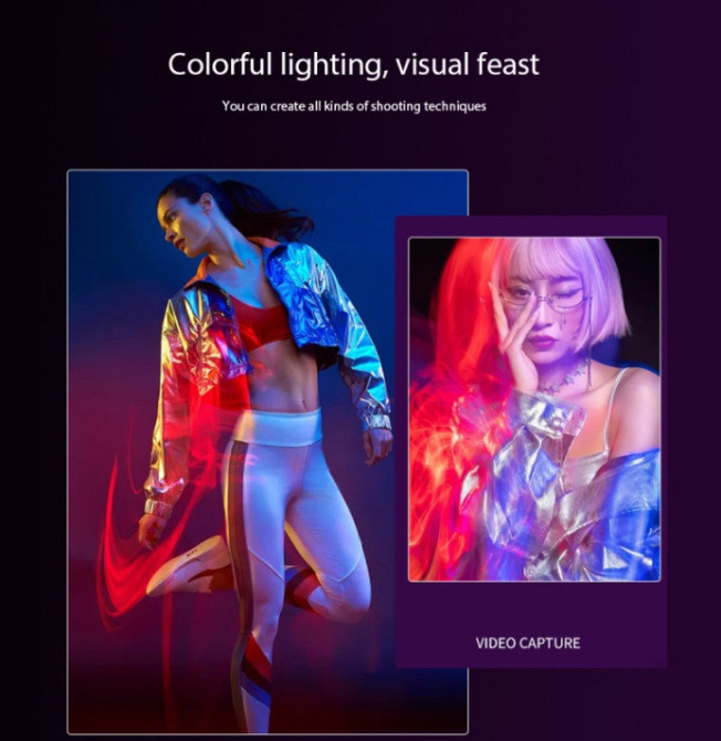 Цветная LED RGB лампа. Видеосвет. Светодиодная палка. Киев - изображение 4