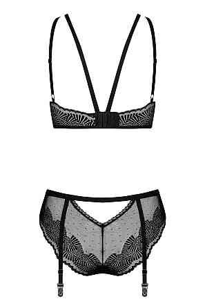 Комплект Obsessive Allastia 2-pcs set black L/XL Sex Aura Київ