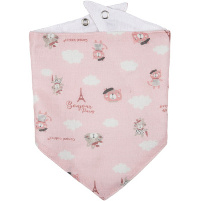 Слюнявчик Canpol babies Bonjour Paris 2 шт Розовый (26/900_pin) Винница - изображение 3