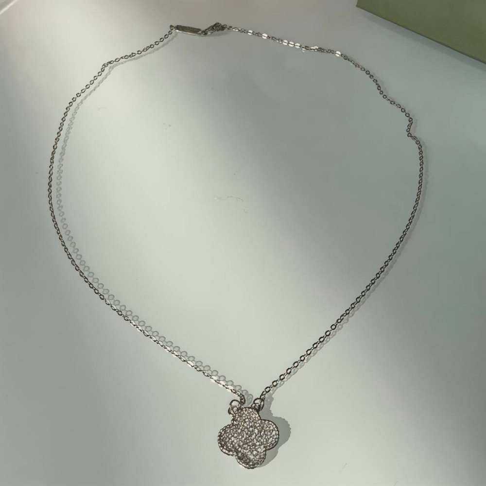 Подвеска Van Cleef цирконы посеребрение / подвеска клевер Одесса - изображение 4