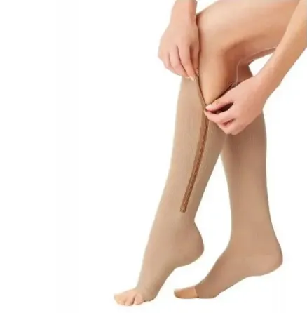 Компрессионные гольфы Zip Sox, носки от варикоза Бежевые Коломия