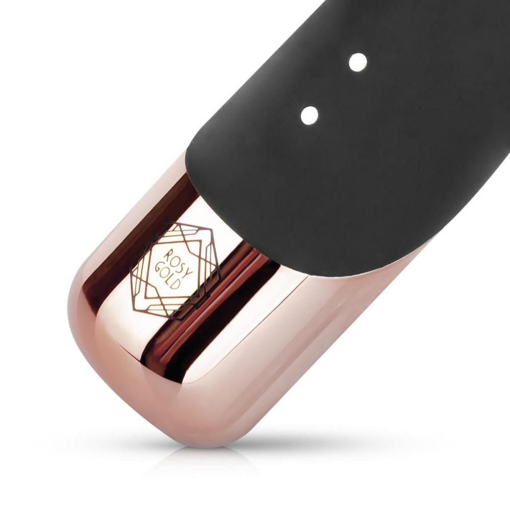 Вібратор-кролик Rosy Gold - Rabbit Vibrator with thrusting function - Black Sex Aura Київ - фото 6
