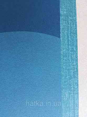 Шпалери вінілові на флізелін AS creation Geo Effect 0.53х10 дитячі геометрія 3д сині блакитні золото 38595-3 Київ