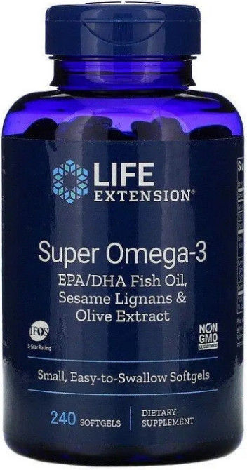 Омега-3 Life Extension Super Omega-3 240 капс Київ - фото 1
