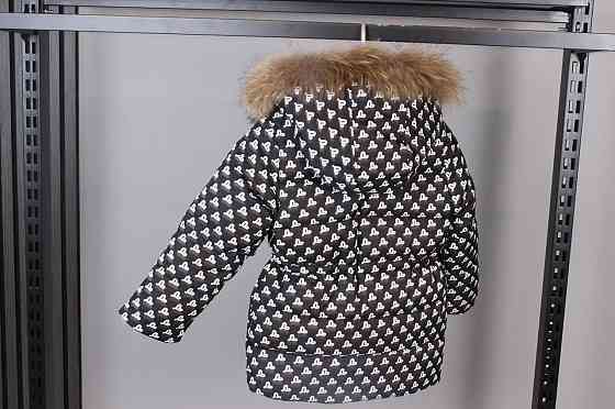 Детская зимняя куртка для девочки натуральный мех 104,110,116,122,128 Николаев