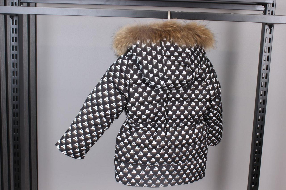 Дитяча зимова куртка для дівчинки натуральне хутро 104,110,116,122,128 Миколаїв - фото 4