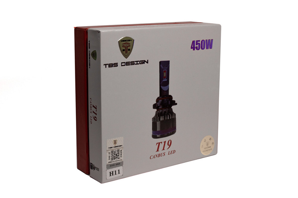 Комплект світлодіодних ламп TBS Design T19 H11 (PGJ19-2) Canbus 45W 9-32V 6000K Харків - фото 2
