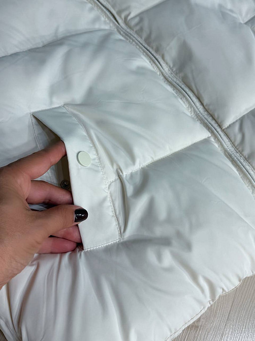 Куртка женская Lady Yep 10043 короткая на молнии с воротником белая, белый, 42 Киев - изображение 6