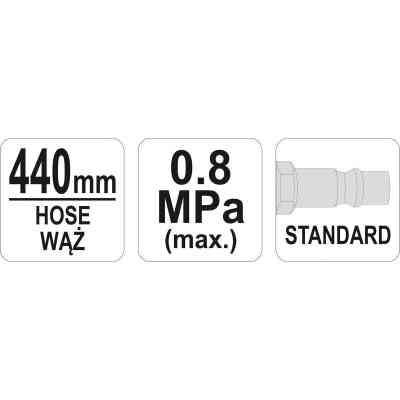 Пистолет для подкачки колес Yato для подкачки колес (YT-23703) Винница