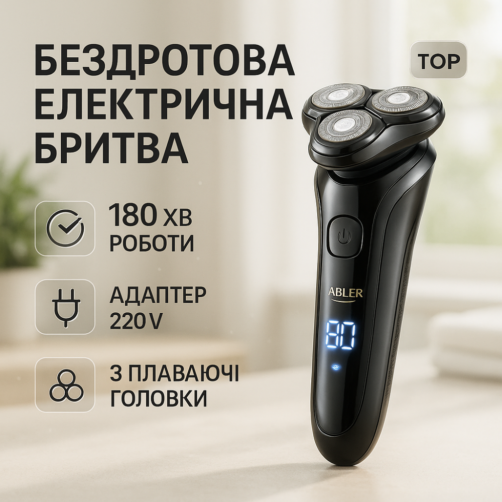 Мужская беспроводная электрическая бритва Adler, Электробритва для ухода за бородой WJ-15 Львов - изображение 8