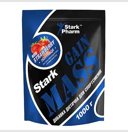 Stark Gain Mass Ostrowia Whey - 1000g Strawberry Київ