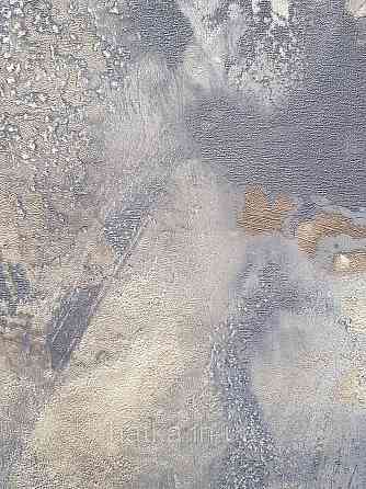 Обои виниловые на флизелине метровые Sintra Edelina абстракция космос черные серые золотистые структурные 3д Киев