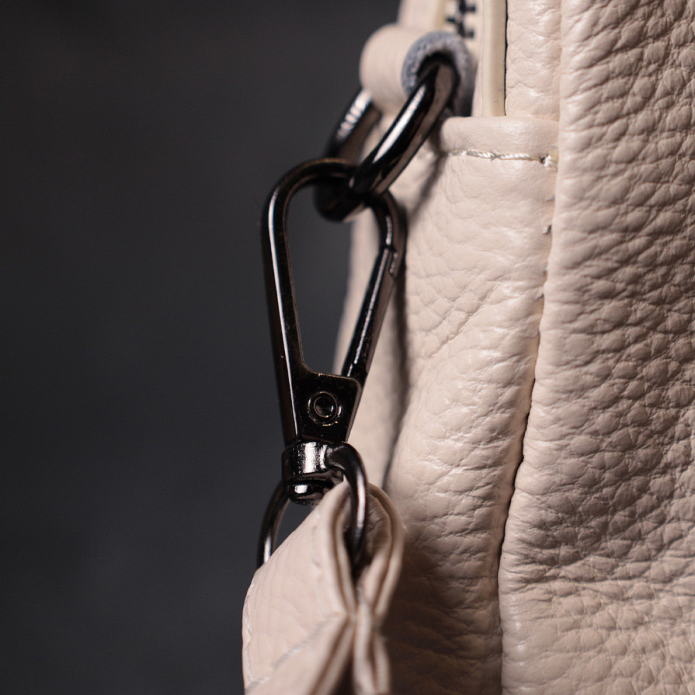 Сумка-клатч для жінок із м'якої натуральної шкіри Vintage 22376 Біла Київ - фото 8