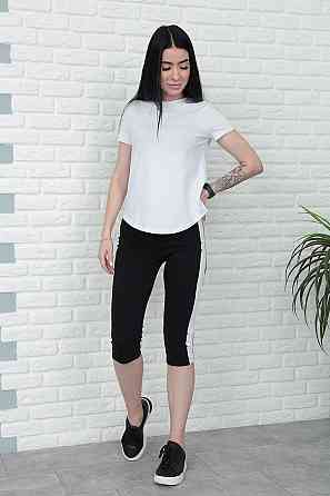 Спортивний костюм з бриджами "Dion" оптом | Норма Білий, 42-44 Київ