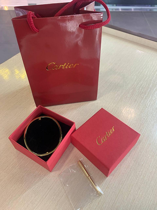 Cartier браслет love з викруткою лимонне золото / подарункова упаковка Одеса - фото 5
