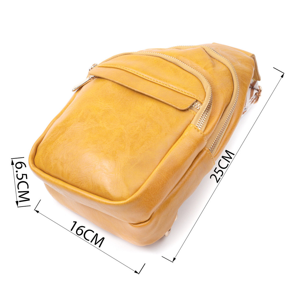 Яркая женская сумка с одной лямкой через плечо из гладкой экокожи Vintage 22769 Желтый Киев - изображение 3