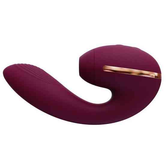 Вакуумний вібратор KISTOY Tina Mini Violet, вагінально-кліторальний Sex Aura Київ