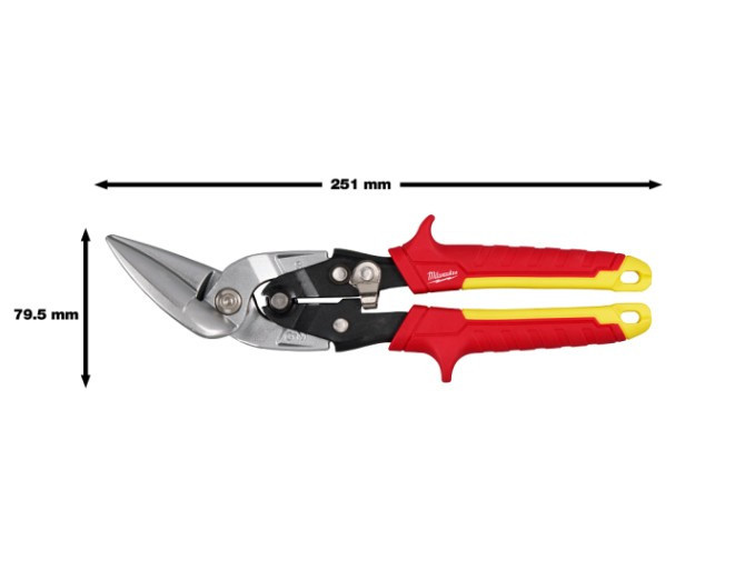 Ножиці по металу офсетні (45 град.) MILWAUKEE (прямий різ) Одеса - фото 3