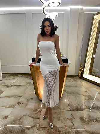 Жіноче елегантне романтичне плаття віскоза+гепюр Білий, 42/44 Одеса