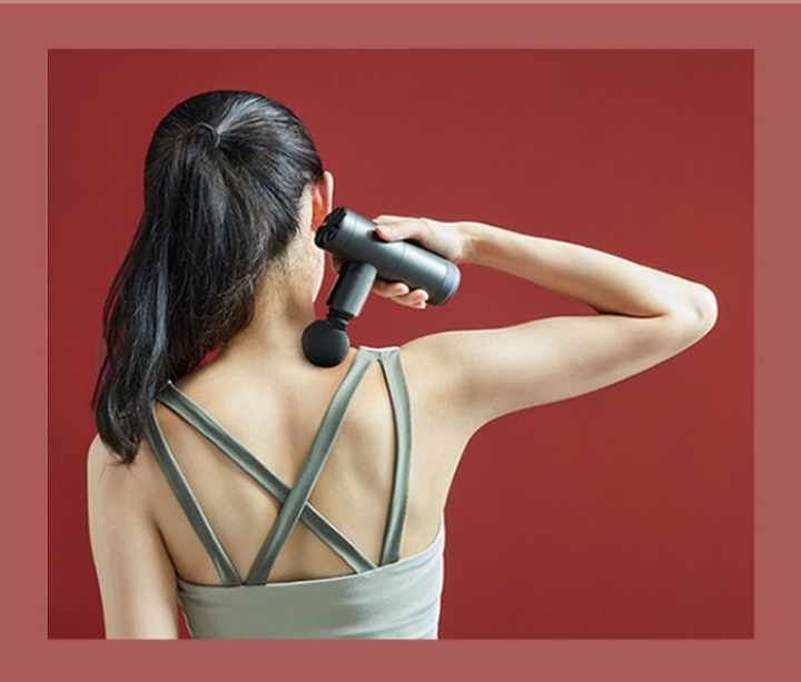 Перкуссионный массажный пистолет Booster Mini X 2500mAh (6 насадок) с кейсом Винница - изображение 9