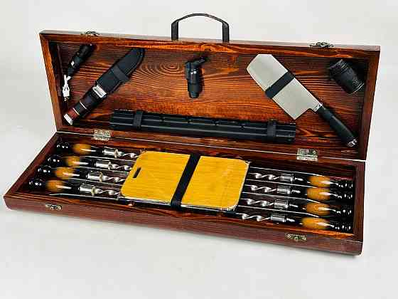 Подарунковий набір шампурів у дерев'яному кейсі ФОРЕСТ HAPPY DAYS Тернопіль