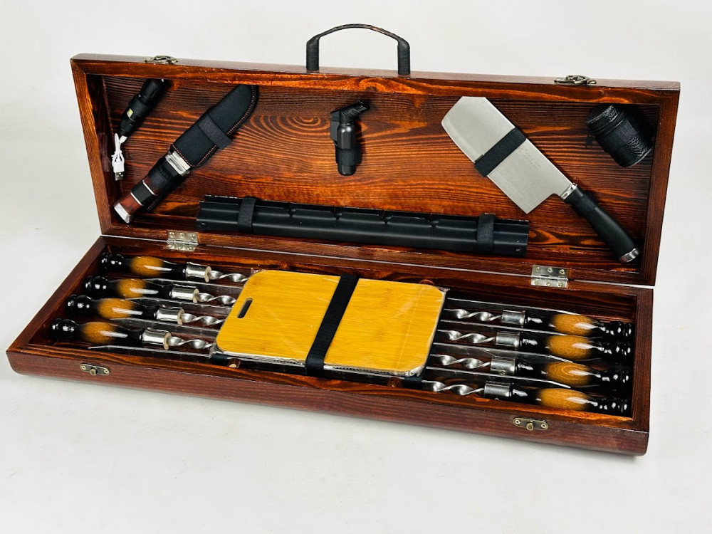 Подарунковий набір шампурів у дерев'яному кейсі ФОРЕСТ HAPPY DAYS Тернопіль - фото 3