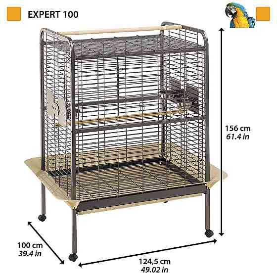 Вол'єр для папуг та інших птахів Ferplast Expert (Ферпласт Eксперт) 124,5 x 100 x 156 см - 100 Запоріжжя