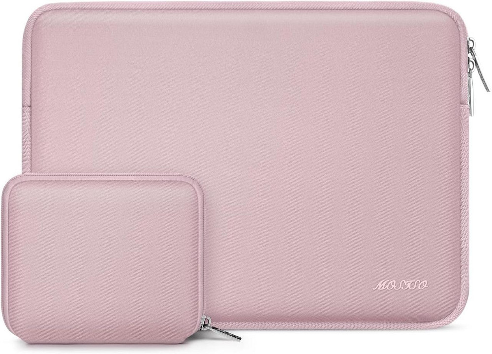 Чохол для ноутбука Mosiso Laptop Sleeve Neoprene baby pink 11" 31x23x2 см водонепроникний флісовий тонкий Київ - фото 1