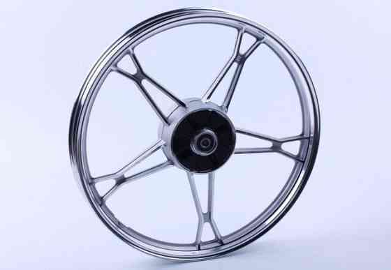 Диск задний литой 17*1,4 silver (барабанный тормоз) 3kg на мопед Дельта/Альфа Мукачево