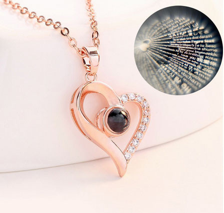 Кулон 100 зізнань у коханні Я люблю тебе Серце Київ - фото 1