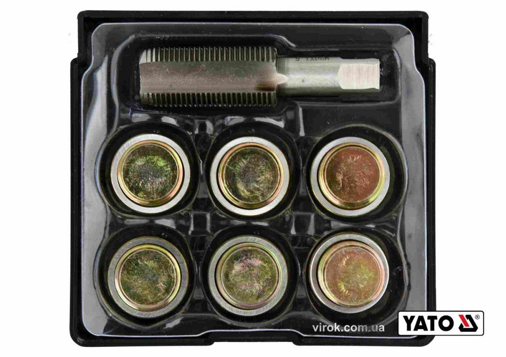 Набір для ремонту оливних пробок YATO : з алюмінієвими прокладками, різьба- М20 х 1.5, 6 шт [10/40] Одесса - изображение 1