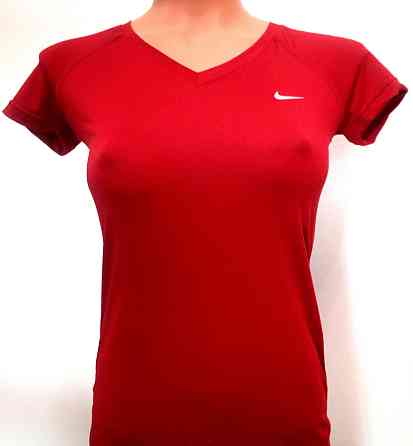 Женская футболка Nike Air красная  p.S(44) Сумы