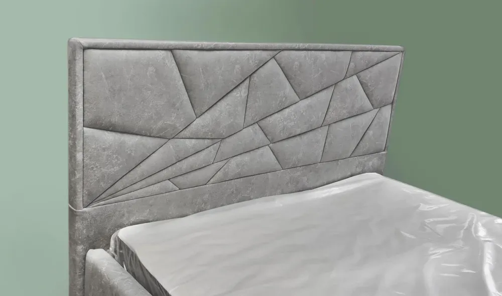 Кровать Двуспальная Trinidad Premium 140 х 190 см Allure С дополнительной металлической цельносварной рамой Серый Киев - изображение 4